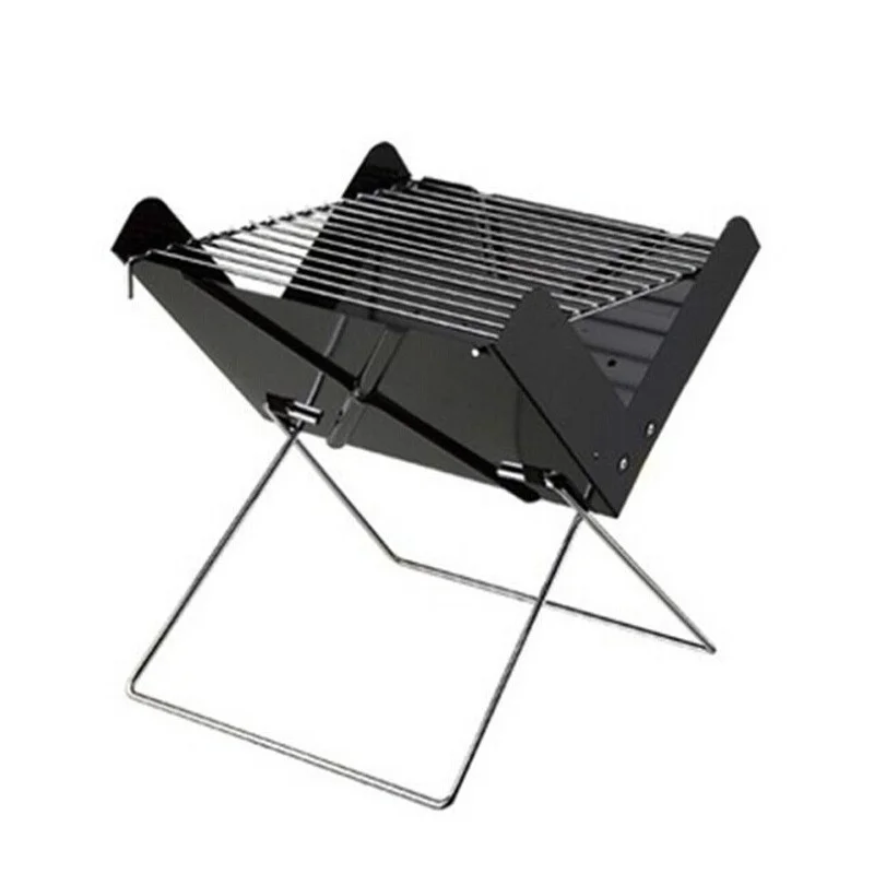 Folding Iron Grill Portable Barbecue Grill Outdoor Charcoal Grills