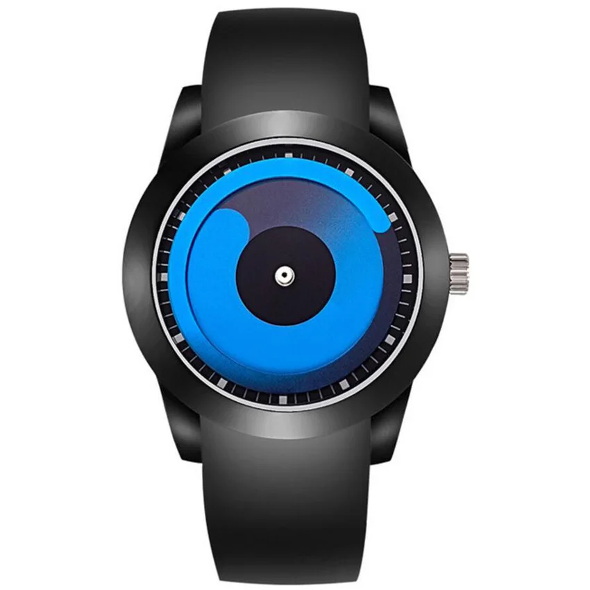 

Relogio Masculino WOONUN Sport Watches For Men Brown Silicone Strap Men Watches 2017 Brand Waterproof Rotate Quartz Wristwatch