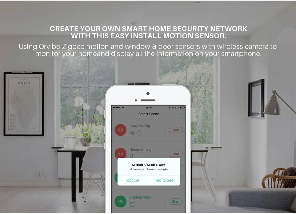 Orvibo Smart Home Security kit Alarm system Zigbee Wireless connection (7)