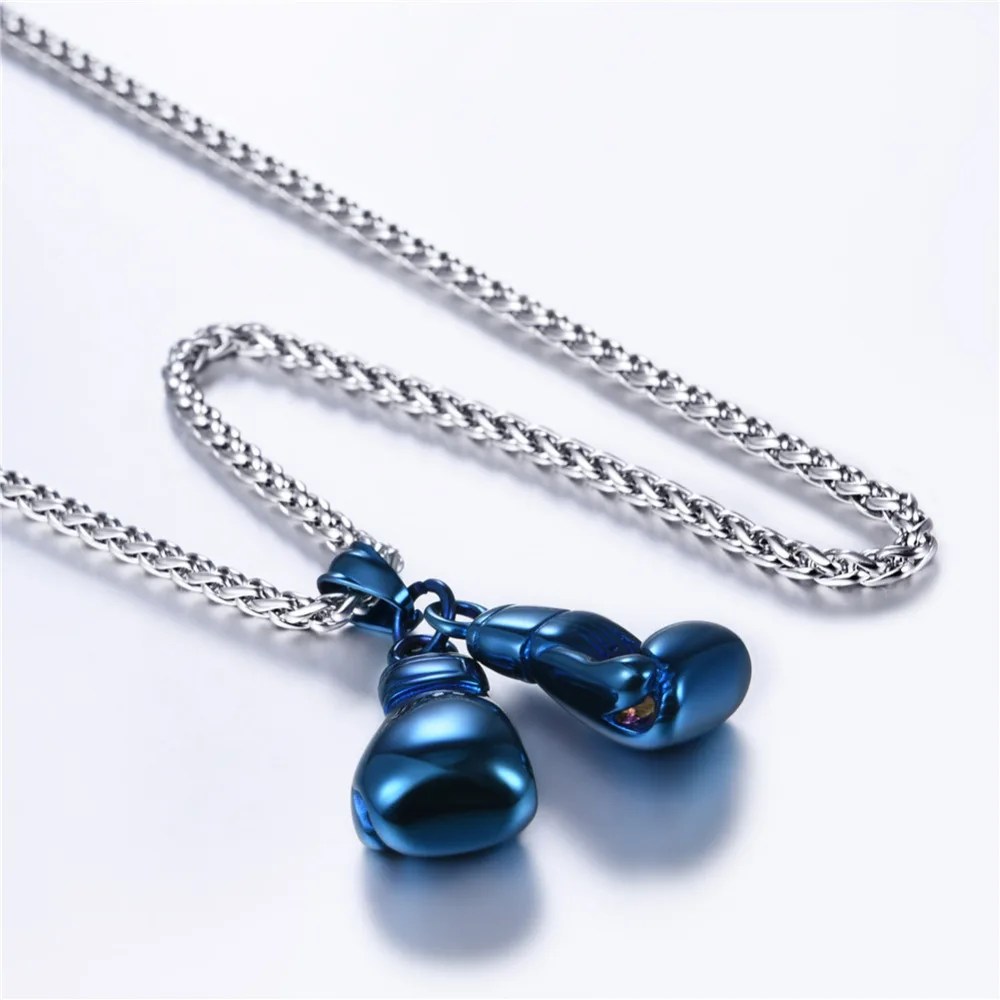 Goede Kpop Ketting Mannen Sport Sieraden Boxer Gift Rvs Gold Kleur Bokshandschoenen Hanger Ketting P2171