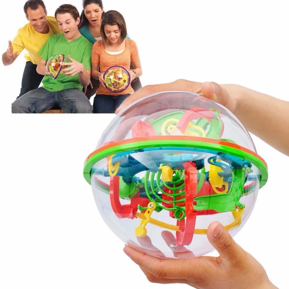 100 шагов 3D puzzle Ball волшебный, Интеллектуальный мяч с подарком развивающие игрушечные лошадки головоломка-балансир логика способность игры