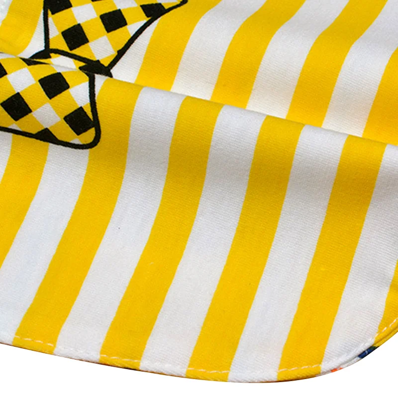 5 Pcs Cotton Waterproof Baby Bibs 2 Sides Print Cartoon Pattern Saliver Towel 0-3 Baby Feeding Bibs For Boys Girls Baby Care (3)