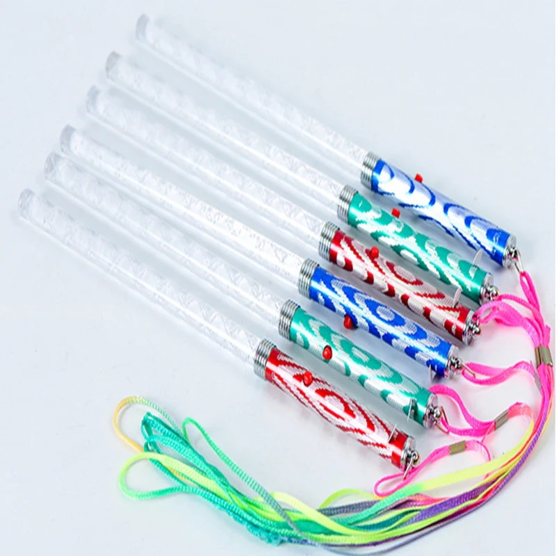 26cm Crystal Light Stick Led Neon Party Glow Stick Colorful Plastic Flash Light Cheer Electronic Magic Wand Christmas Toys 12pcs5