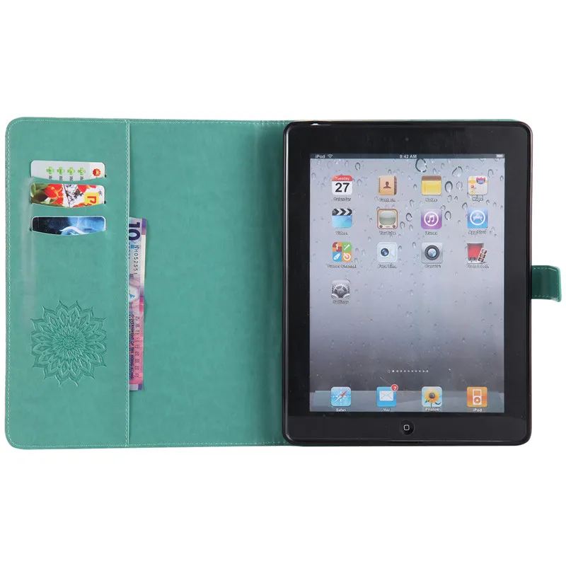 Wekays для Apple IPad 2 3 4 Защита от солнца цветок Смарт Кожаный флип Fundas чехол для IPad 2 3 4 IPad2 IPad3 IPad4 чехол для планшета