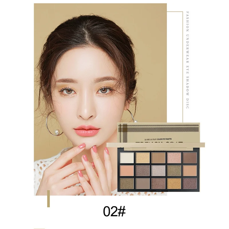 New 15 Colors Matte Pigment Eyeshadow Palette Shimmer Glitter Natural Earth Color Eye Shadow Palettes Makeup Set