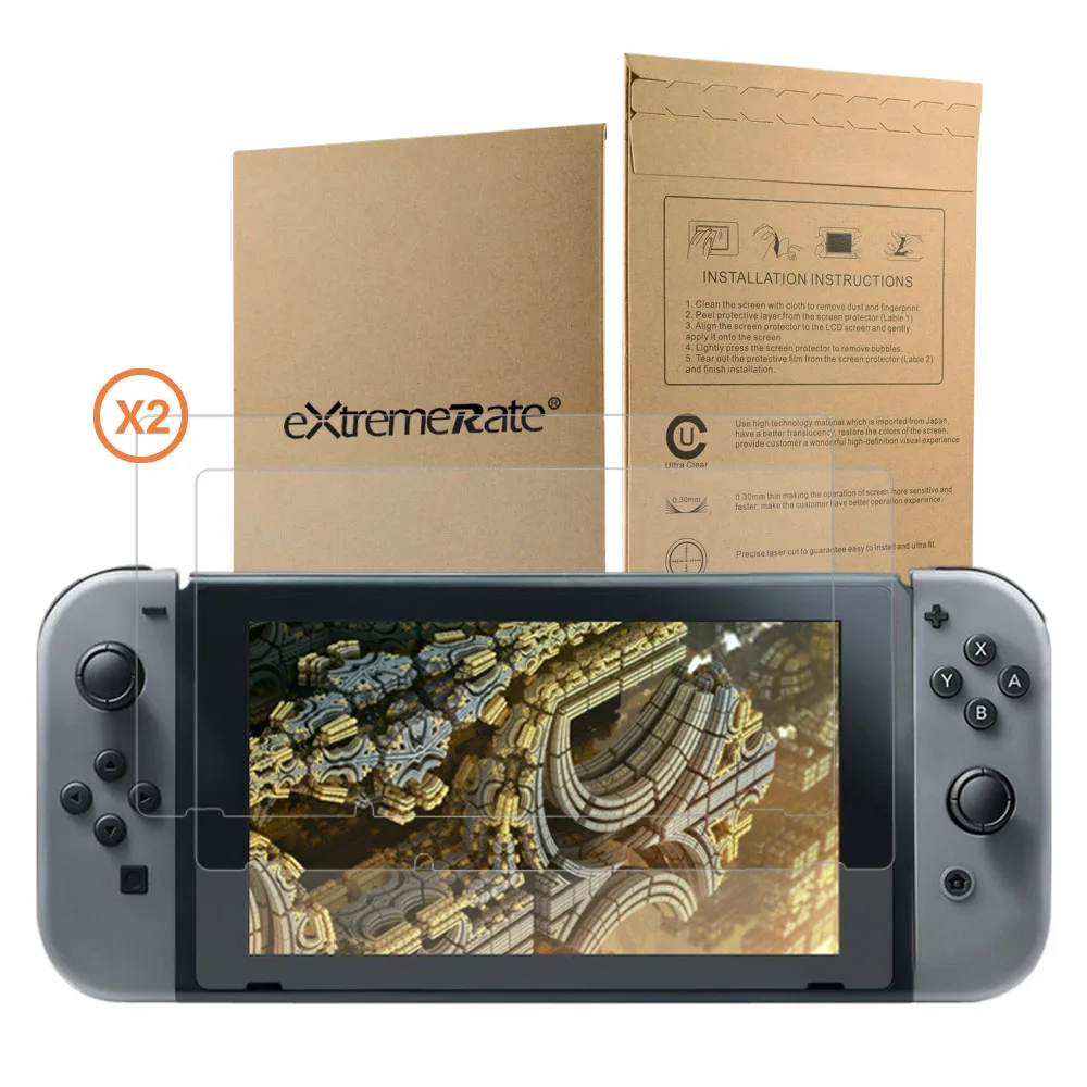 Ультратонкая Антибликовая Защита для экрана Nintendo Switch комплект из 2 шт. |