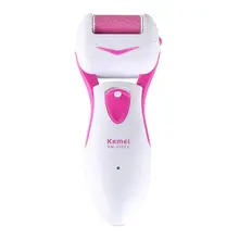 Kemei Электрический ножной напильник удаление наростов Электрический для ухода за ногами для удаления с 2 сменными головками омертвевшей кожи инструмент для ухода за ногами