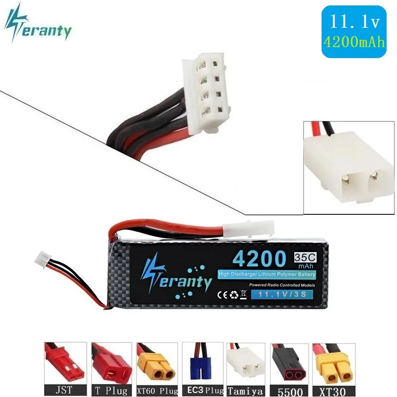 

Tamiya Connectors 11.1v 4200maH 35c max 45c For RC helicopters Airplanes Four axis aircraft power 3S battery 11.1v Lipo battery