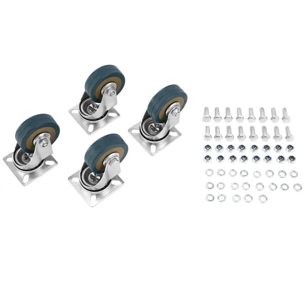 

Durable 2 Inch 50mm Industrial Castor 4 PCS 200kg Load Capacity Transport Rolling Wheel Universal Towing Rollers