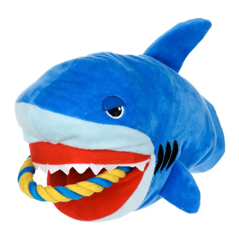

NEW Pet Toy Anti-bite Golden Retriever Big Dogs Animal Shape Lion Shark Interactive Chew Toy 2 Colors Pet Dog Gloves Toys