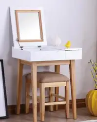 Туалетный столик. Краска белый стол для макияжа. Спальня покрывает стол для макияжа