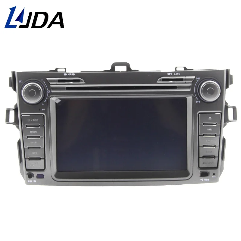 Excellent LJDA 2 din 8 inch car dvd player for Toyota corolla 2006-2012 gps navigation Radio Stereo Head Unit Auto audio Bluetooth 1080P 3