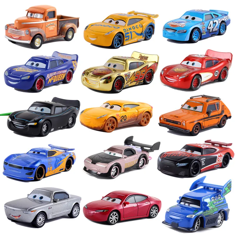 

New Disney Pixar Car 3 2 Lightning McQueen Toy Car 1:55 Die Cast Metal Alloy Model Toy Car 3 Children's Birthday Christmas Gift