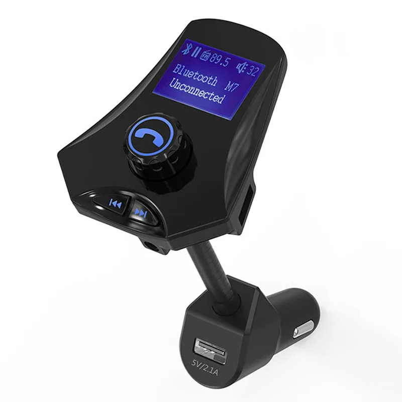 

Car MP3 Player FM Transmitter Modulator Bluetooth Handsfree Call Car Kit 2.1A Three USB Interface Car Charger Support U Disk T