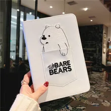 Чехол для Apple iPad mini 5 1 2 3 4 милый Карманный медведь кожаный защитный чехол для iPad 2/3/4 5 6 Air pro 9,7 10,5 дюймов