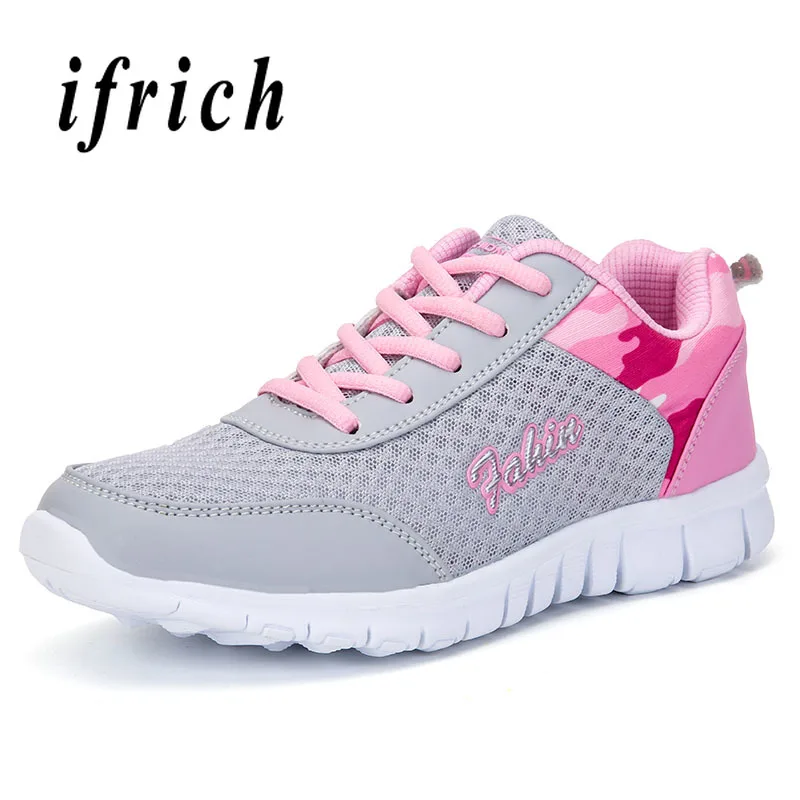 

Women Mesh Sport Shoes Spring Autumn Walking Ladies Sneakers Breathable Running Shoes Lightweight Fitness Female Sneakers