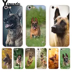 Yinuoda для iPhone 7 6 х Дело бельгийский малинуа милая собака Прозрачный чехол для iPhone 8 7 6 6 S Plus X 10 5 5S SE XR XS XSMAX