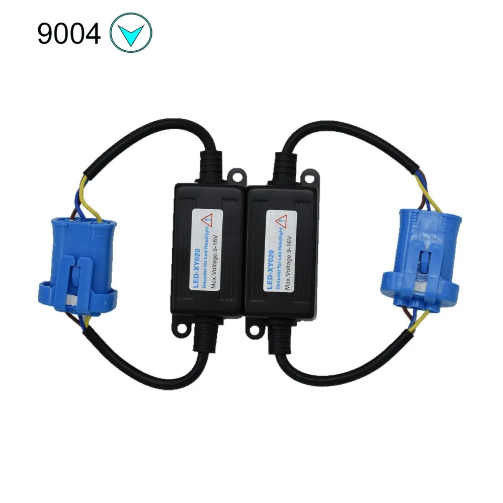 

2Pcs/set 9005/9006 H11 H4 H13 H7 Car LED Headlight Fog light Canbus Error Socket Anti Flicker Resistor Canceller Decoder Adapter