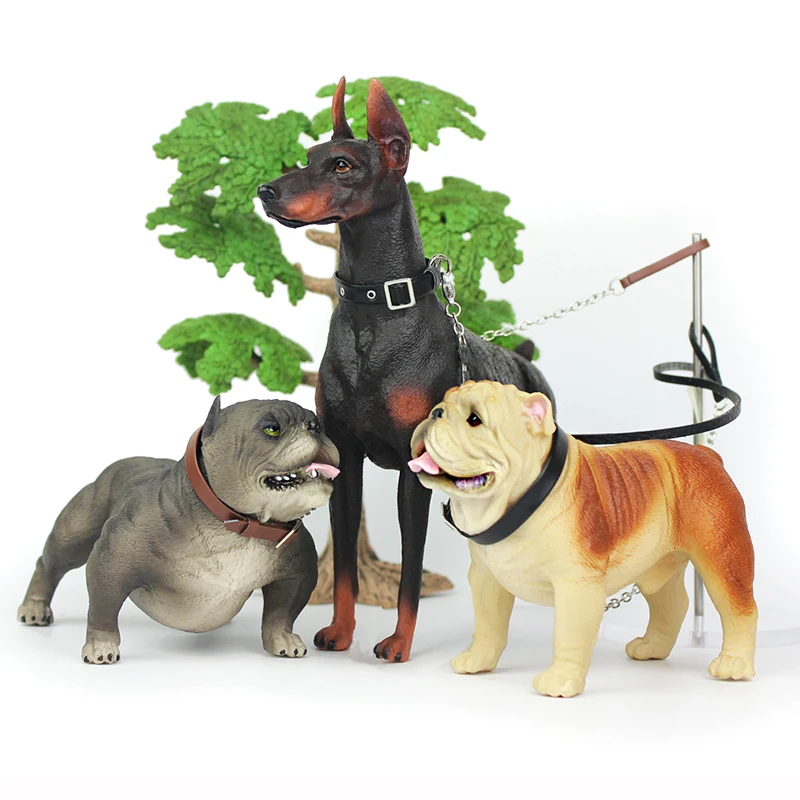 Wiben горячие игрушки бульдог собака Greyhound имитация Dobermann модель животного