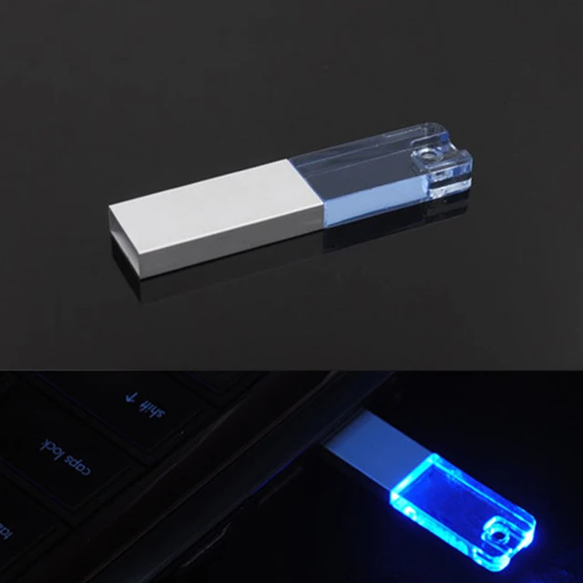 Acrílico cristal USB flash drive 100 real 32 GB 16 GB 8 GB 4 GB USB 2.