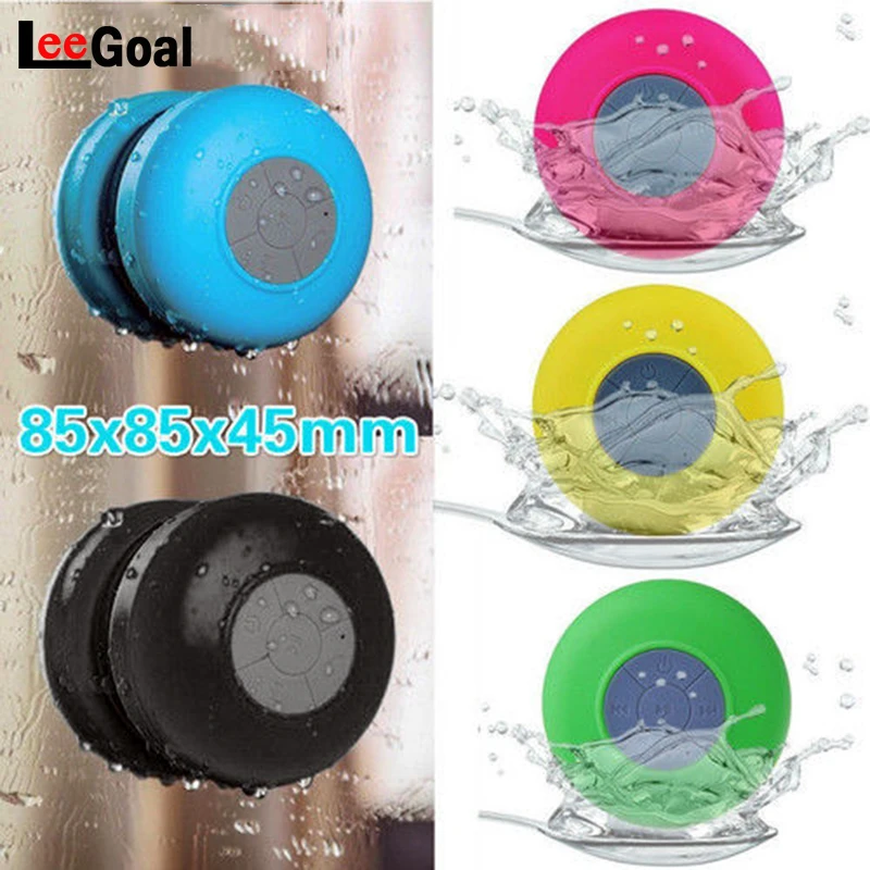 

Waterproof Wireless Bluetooth Speaker Handsfree Suction Car/ Bathroom Shower Mini Sucker Speaker Built-in Mic for phone music