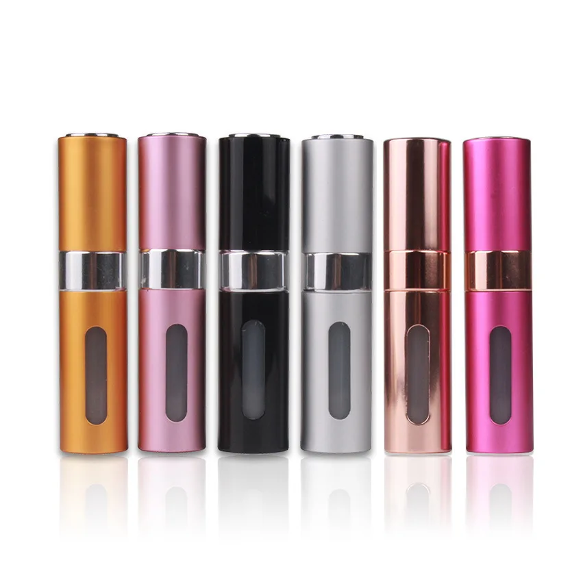 

Mini 8ML Perfume Refillable Bottle Rotating Essential Oil Atomizer Bottom Filling Portable Empty Cosmetic Spray Scent-Bottle