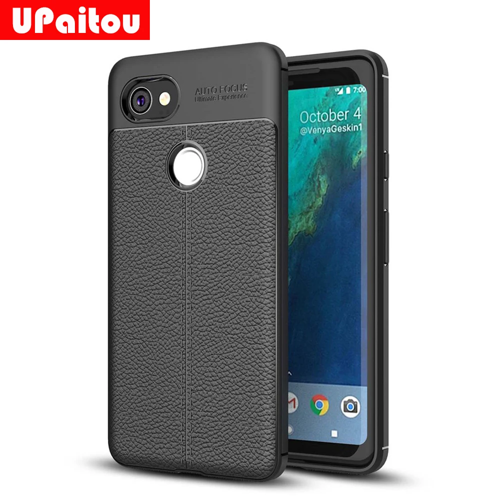 

UPaitou Soft TPU Case for Google Pixel XL 2 6.0" Case Leather Texture TPU Silicone Fittd Cover for Google Pixel XL2 Cover Case