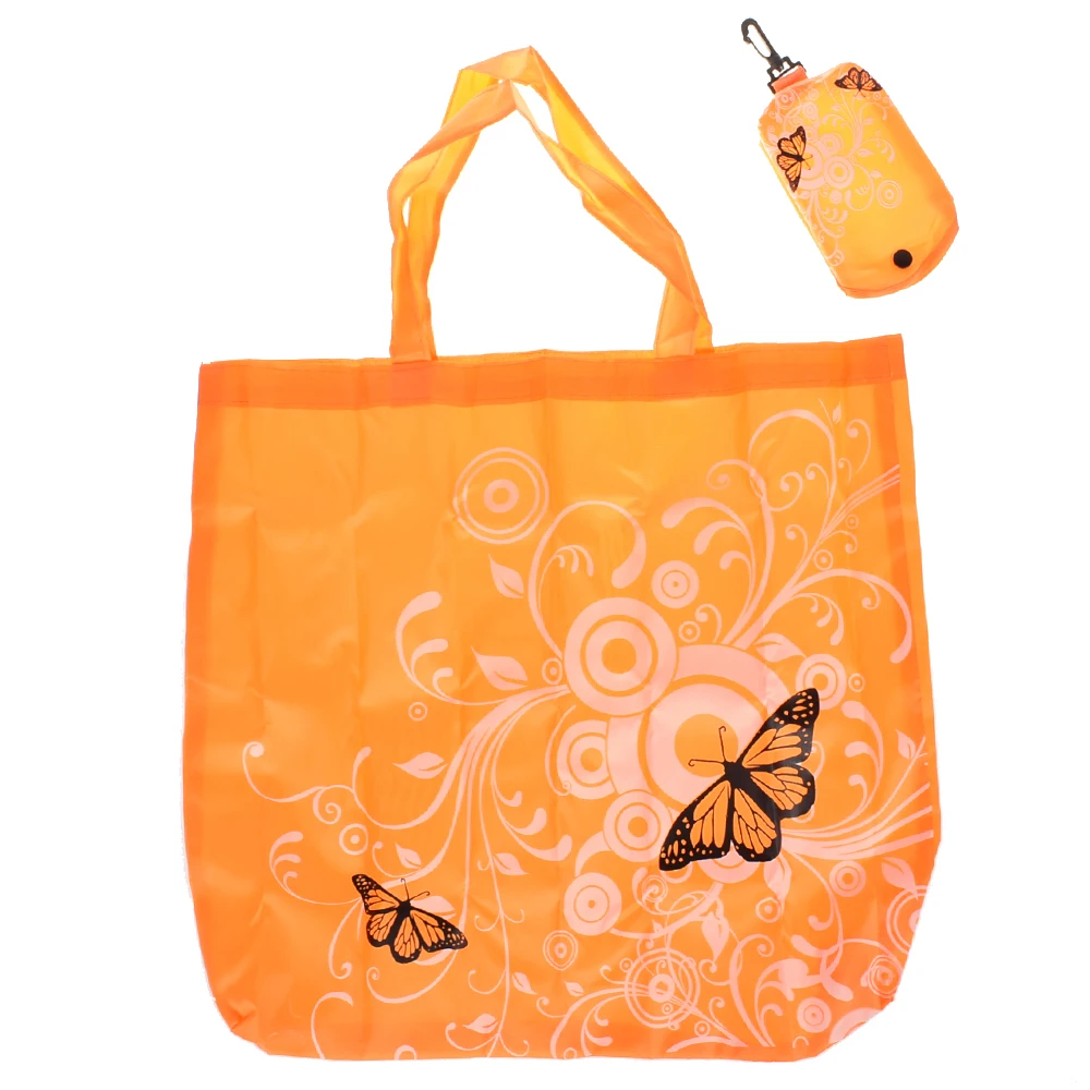 1PC Foldable Butterfly Pocket Shopping Bag Tool Eco Folding Shoulder Handle Bag Travel Grocery Reusable Tote Pouch 1PC Foldable Butterfly Pocket Shopping Bag Tool Eco Folding Shoulder Handle Bag Travel Grocery Reusable Tote Pouch