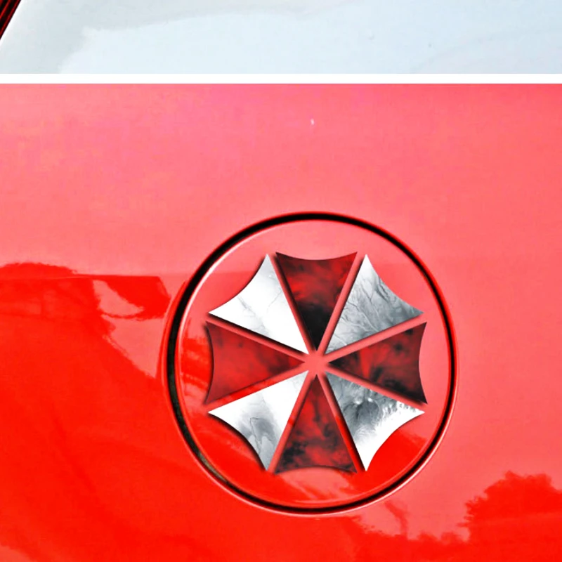 Автомобильная наклейка Volkrays аксессуары Umbrella Corporation Светоотражающая на крышку