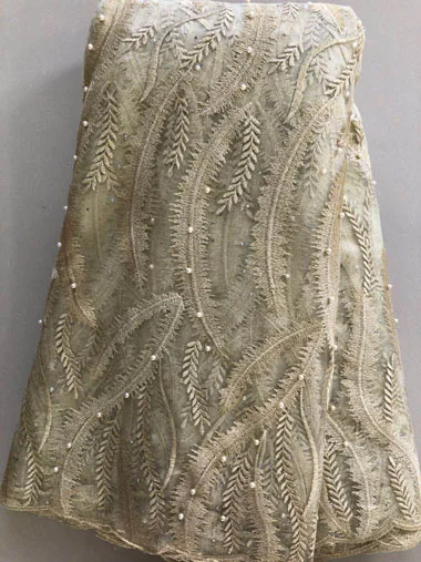 

Tulle Embroidered Net Lace African French Laces Fabrics High Quality Nigerian French Net Lace 2019 With stones beads HLL3388