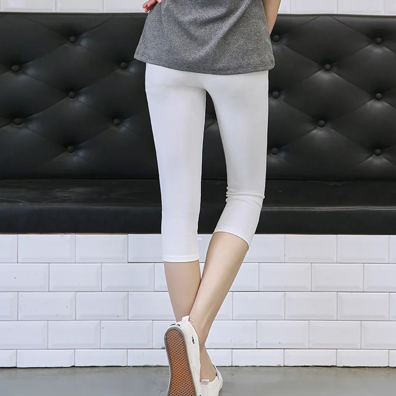 Short Leggings Women High Waist Fitness Leggings Casual Pencil Pants Women Modal Leggings Leggings