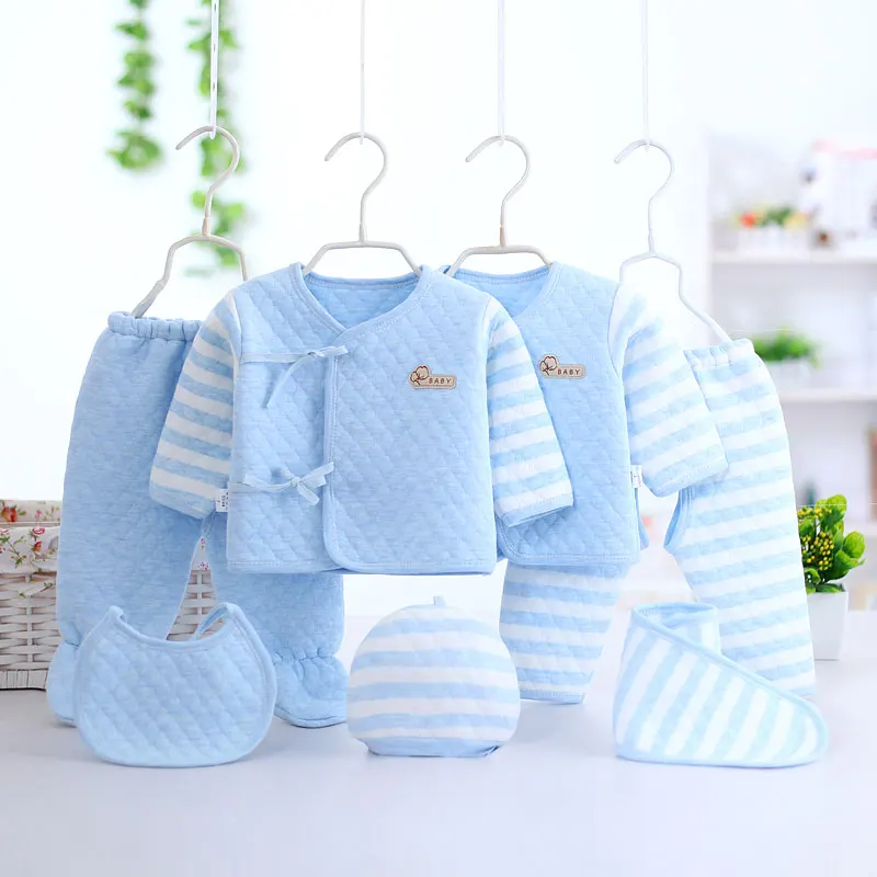 

7Pieces/Set Newborn 0-3M Autumn Baby Girl Set Long Sleeve Baby Clothing Sets Winter Baby Set Cotton Newborn Clothes For Baby Boy