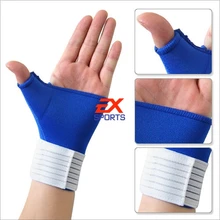 Упругой Большой Палец Wrap Наручные Палм Шинная Поддерживает Спортивные Перчатки Упругие Brace Gym ES1378