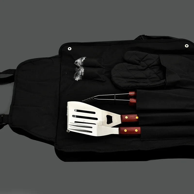 

7Pcs/Set Bag Package BBQ Tool Utensil Camping Supper-quality Outdoor Accessorie Cooking Barbecue Norusty SUS 304 Stainless Steel