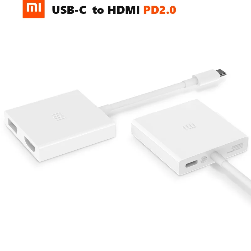 Xiaomi USB-C к HDMI многофункциональный удлинитель зарядного устройства 4K PD2.0 70W Max USB 3,0 концентратор передачи данных - Тип штекера: USBC to HDMI