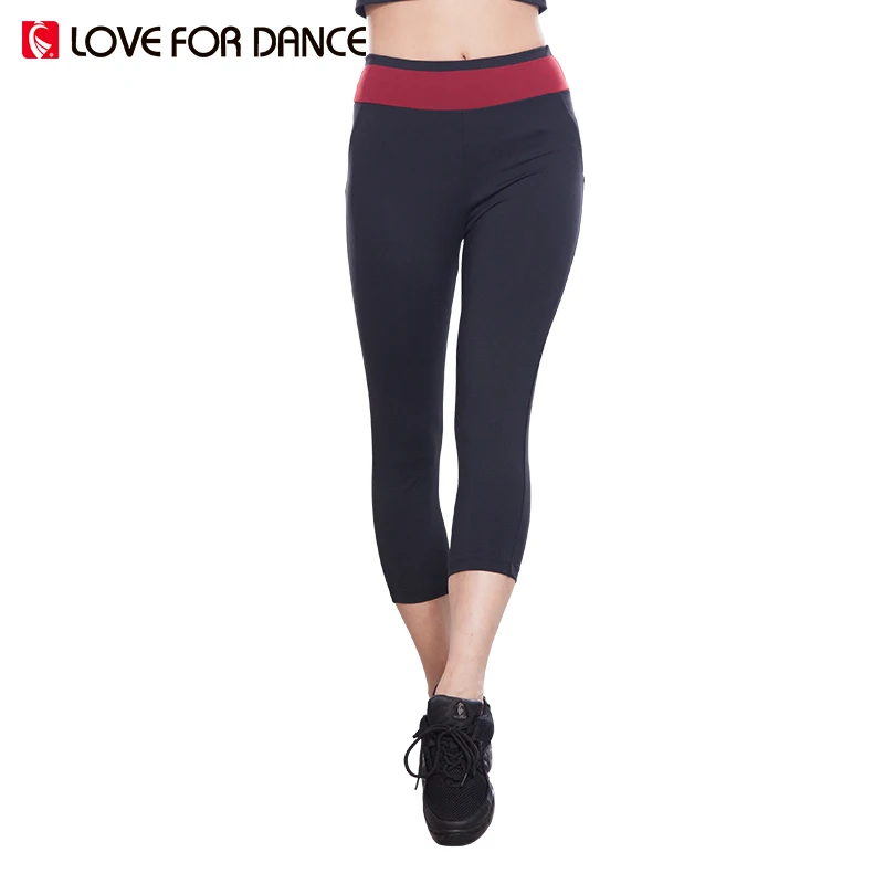 LOVE FOR DANCE Women Pants Dance Fitness Sport Elastic Gym Leggings