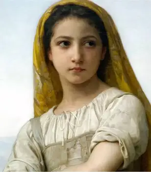 

High quality perfect oil painting 20x24in handpainted on canvas : Beautiful girl .