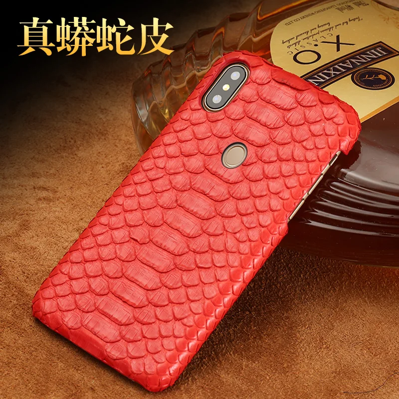 Роскошный чехол для телефона из кожи питона для Xiao mi x 2S Note 4 5A 6A mi 5 5S 5Splus полупакет защитный чехол с защитой от падения