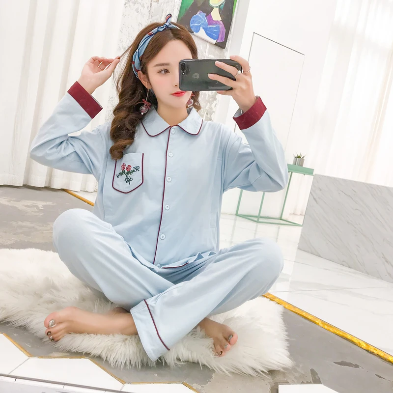 

Breastfeeding pajamas breast feeding nightwear maternity nursing pajama sets maternity nursing sleepwear pregnancy pyjama Spring