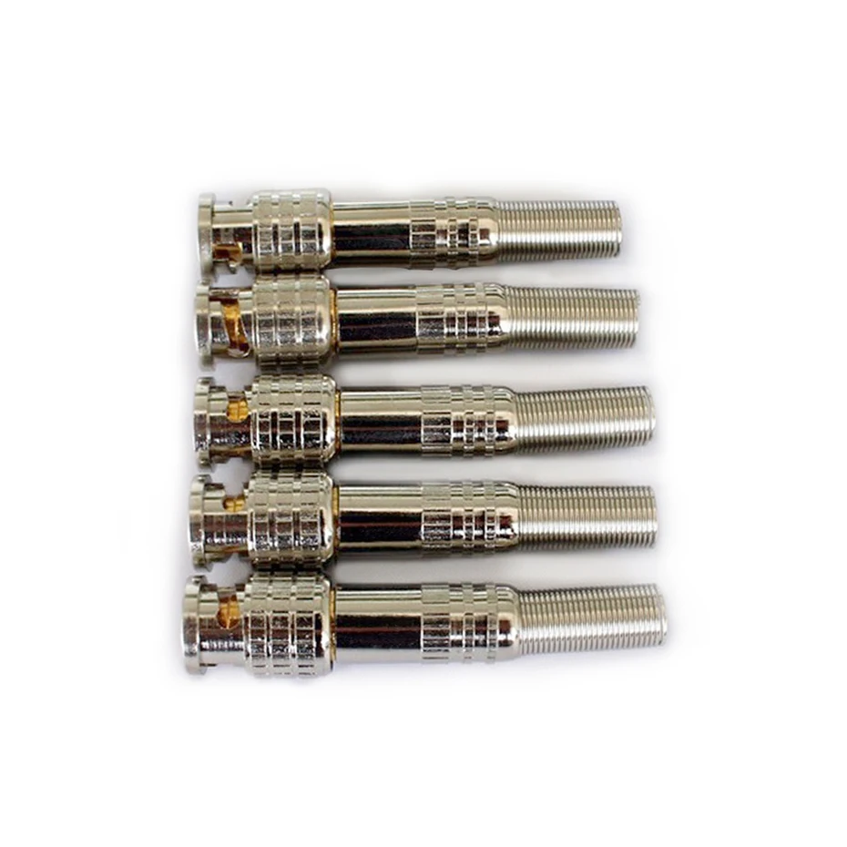 ZSVEDIO 10pcs Gold BNC Male Video Plug Coupler Connector to screw for RG59 Cable Adapter ZSVEDIO 10pcs Gold BNC Male Video Plug Coupler Connector to screw for RG59 Cable Adapter