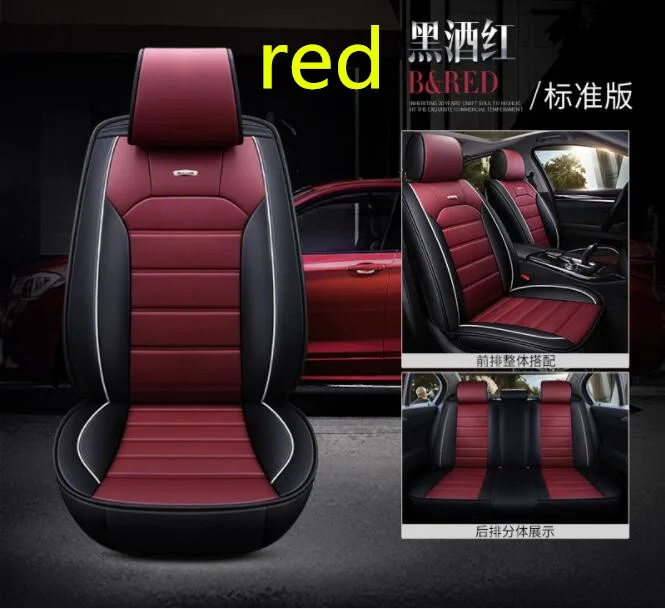 Специальные кожаные чехлы для сидений автомобиля Для SsangYong Korando Actyon Rexton Chairman Kyron автомобильные аксессуары автостайлинг - Название цвета: A