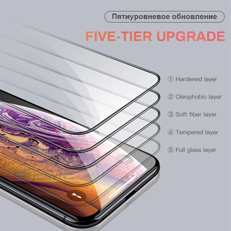 ESVNE полное покрытие 30D закаленное защитное стекло для айфон X XS MAX XR на iphone защита