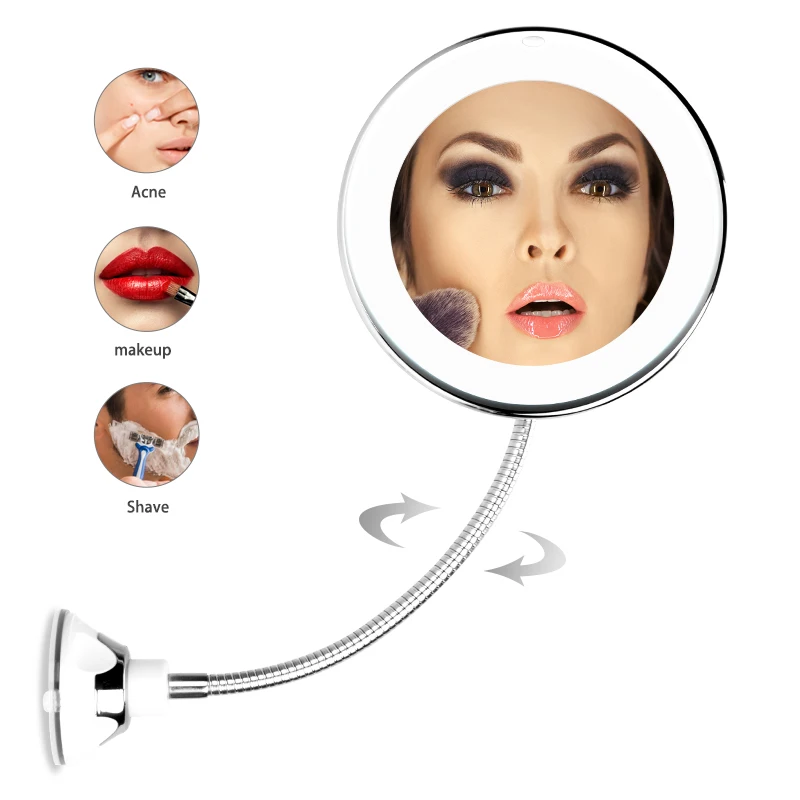 

360 Degree 10X Folding Mirror Rotating Makeup Mirror My Flexible Mirror Magnifying Vanity Mirror Dropshipping
