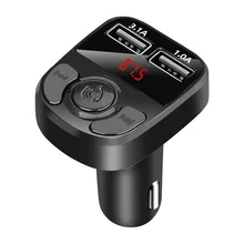 Nadajnik Bluetooth FM FM samochodowy odtwarzacz mp3 Modulator głośnomówiący ładowarka z podwójnym portem USB A27 Carro nadajnik fm автомобильные товары