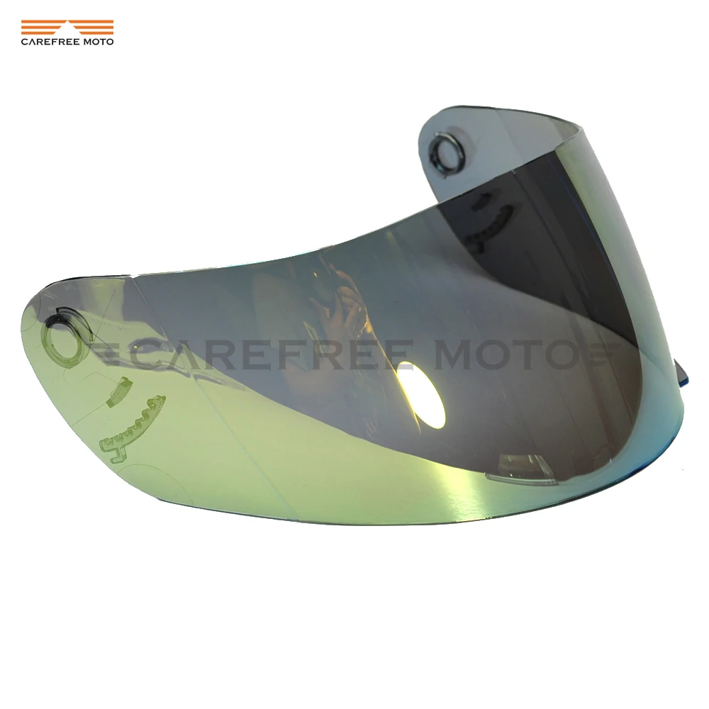 1 PCS Gold Motorcycle Helmet Visor Lens Full Face Shield Case for SHOEI