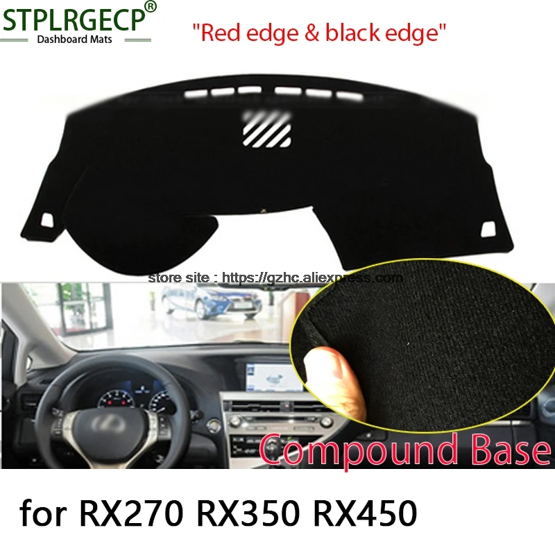 

For lexus RX270 RX350 RX450 double layer Car Dashboard Cover Avoid Light Pad Instrument Platform Dash Board Cover Sticker