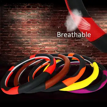 

Universal Non-Slip Breathable Personalized Car Steering Wheel Cover For 4 Seasons Non-Slip Car Handle Cover