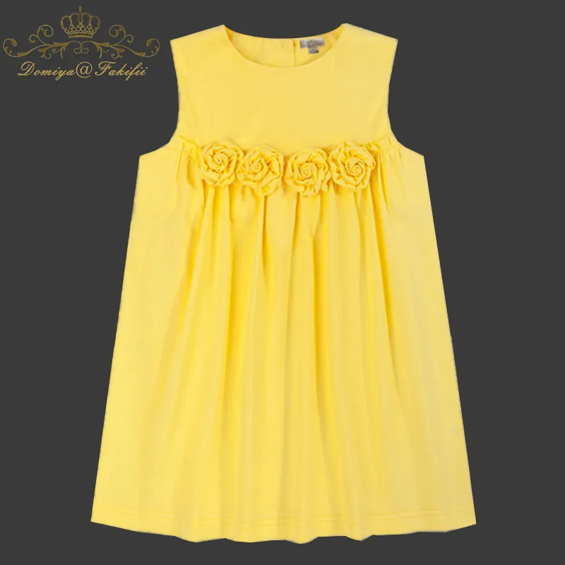 Baby Girl Dress 2018 New Summer Children Sleeveless Cotton Flowers Dresses With Big Rosse Kids Princess Party Dresses For Girls цена Baby Girl Dress 2018 New Summer Children Sleeveless Cotton Flowers Dresses With Big Rosse Kids Princess Party Dresses For Girls цены онлайн