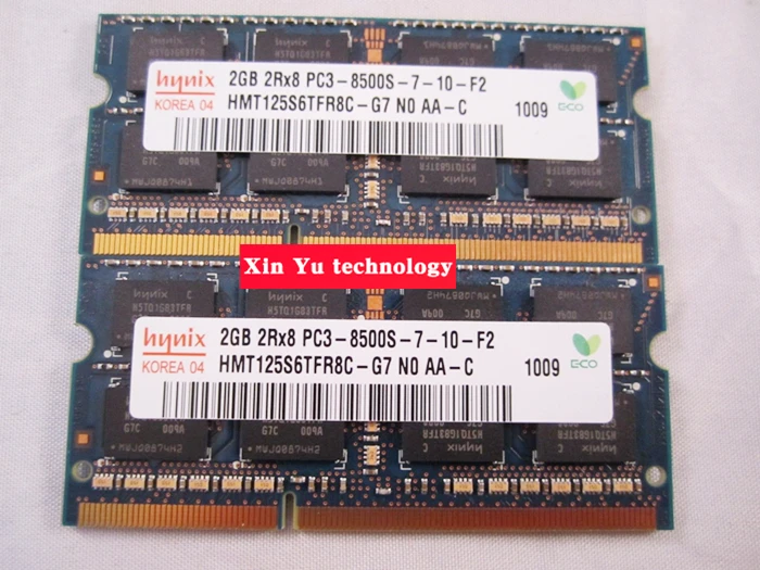 Meilleur Garantie à vie Pour hynix DDR3 2 gb 4 gb 1066 mhz PC3 8500S Original authentique DDR 3 2g de mémoire pour ordinateur portable ordinateur portable RAM 204PIN SODIMM