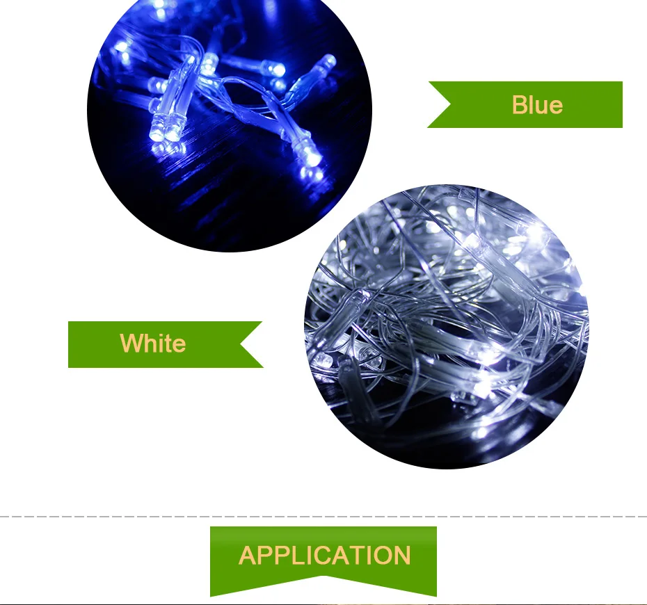 Сетчатые светодиодные гирлянды 220 В, водонепроницаемые светодиодные гирлянды IP44, уличные синие/теплые белые/RGB светодиодные ламповое праздничное освещение